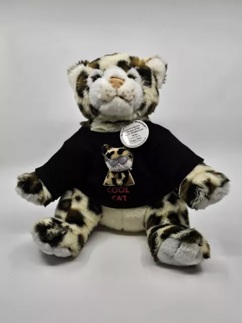 Build A Bear WWF World Wildlife Fund Cheetah Leopard 2006 + Cool Cat Shirt