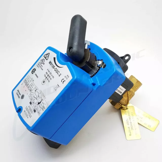 Johnson VG1245AD+906GGC 1/2" 2-Way Ball Valve & Actuator 1.2Cv Prop M9106-GGC-2