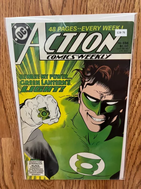 Action Comics vol.1 #634 1989 Weekly High Grade 9.2 DC Comic Book E28-76