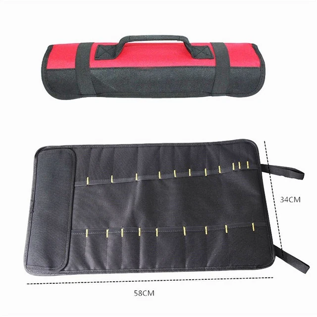 Roll-up Tool Storage Bag Motorcycle Mixed Wrench Spanner Package Oxford-Cloth