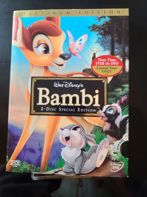 Bambi DVD 2005 Sealed 2-Disc Set Special Edition/Platinum Edition slipcover NEW