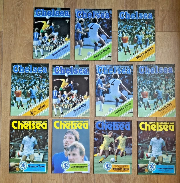 11 CHELSEA FC Football Programme Bundle 1980-1982 £3.99 - PicClick UK