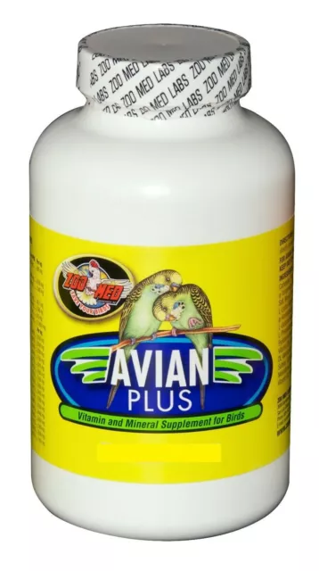 Zoo Med's Avian Plus Vitamin & Mineral Supplement for Birds, 1 oz