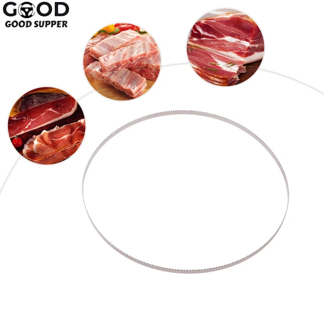 1650mm×0.56mm x W16mm 5pcs 4TPI Band Saw Blade Endless Meat Bone Butcher Cutter