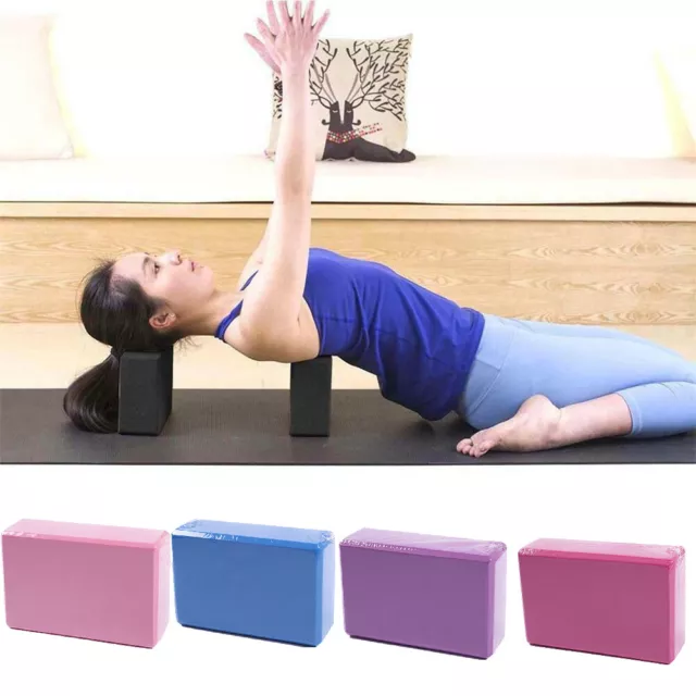 Yoga Block Workout Eva Brick Pilates Foam Foaming Stretch Fitness Exercise Props 3