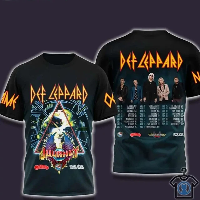 TSHIRT DEF LEPPARD And Journey Summer Stadium Tour 2024 musique de
