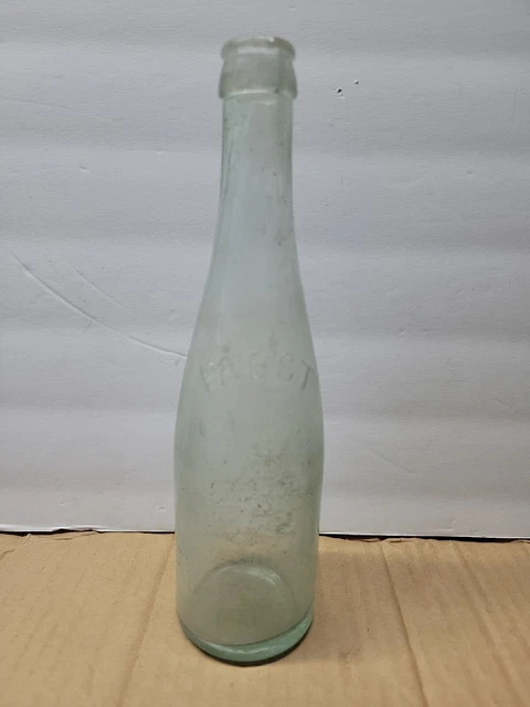 Pabst Blue Ribbon Beer Glass Embossed Bottles Green Blue Glass / 623-ar5