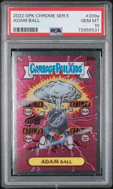 2022 Garbage Pail Kids Chrome Psa 10 #209A Adam Ball Gem Mint