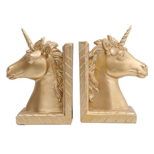 2 PCS Mignons Serre-Livres Lapin Câlin, en Résine, pour une Décoration de M4477