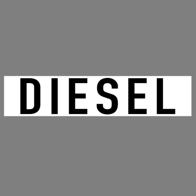 Aufkleber Diesel 20cm Sticker DIN1451 Verkehrsschrift Hinweis Auto Tank Kanister