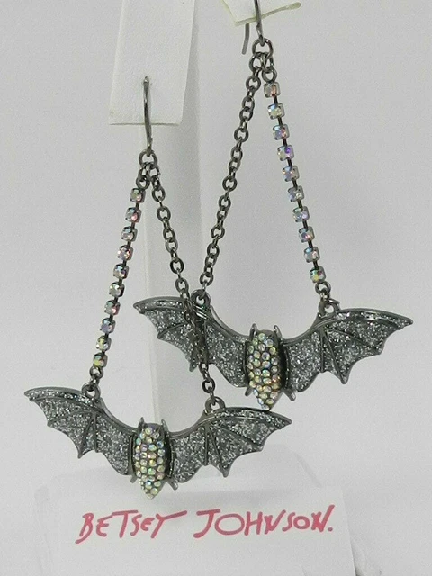 Betsey johnson deals bat earrings