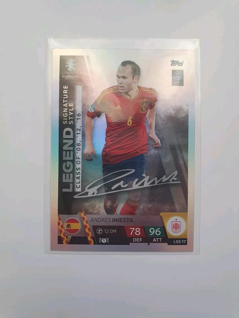 TOPPS MATCH ATTAX euro 2024 Legend Signature Style Iniesta LSS 17 EUR 2 ...