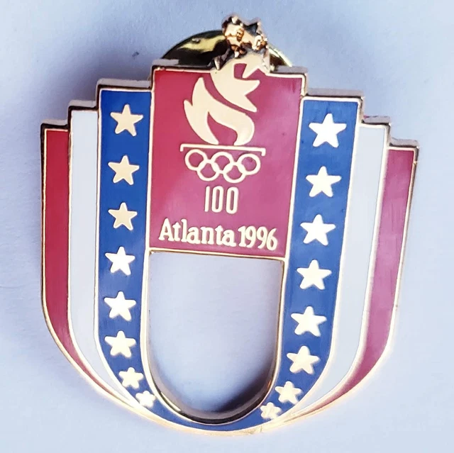 VINTAGE 1996 ATLANTA Summer Olympic Games Lapel Pin XXVI Olympiad (1992
