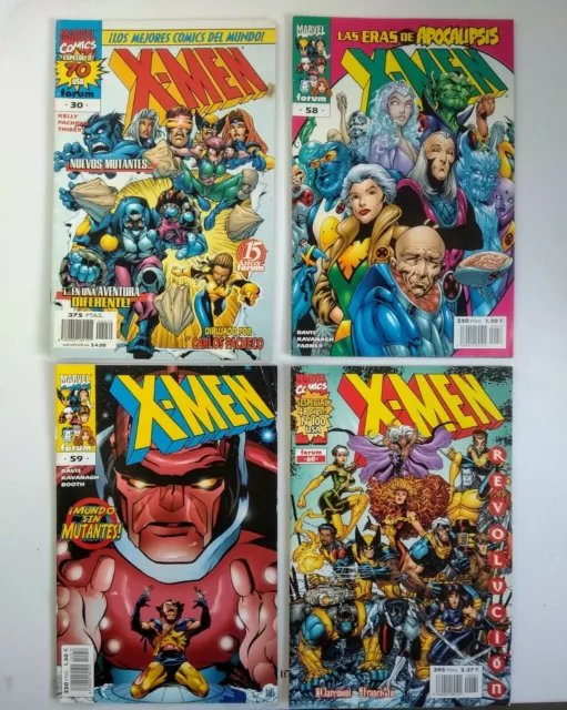 X-Men Nº 30, 58, 59, 60 Vol. 2 Forum