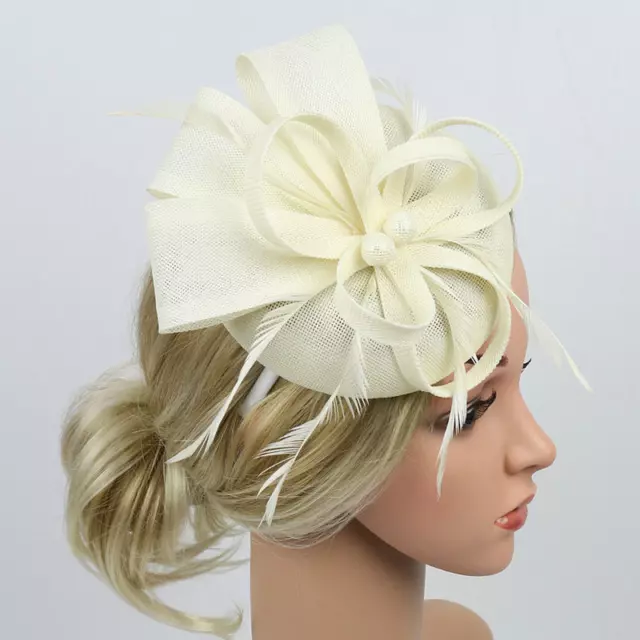 Elegant Fascinator Hat Headband Ladies' Day Cocktail Tea Party Wedding Hair Clip