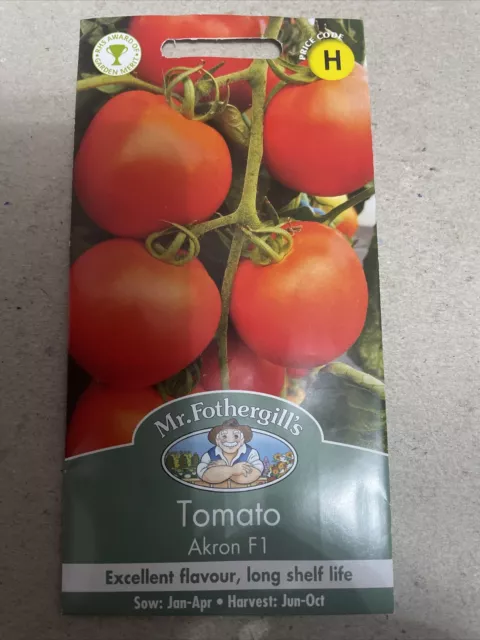 Mr Fothergills - Vegetable Tomato Akron F1, 10 Seeds, Sow By 2028, Free Post