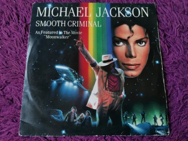 Michael Jackson – Smooth Criminal Vinyl 7" Single 1988 Europe  EPC 653026 7