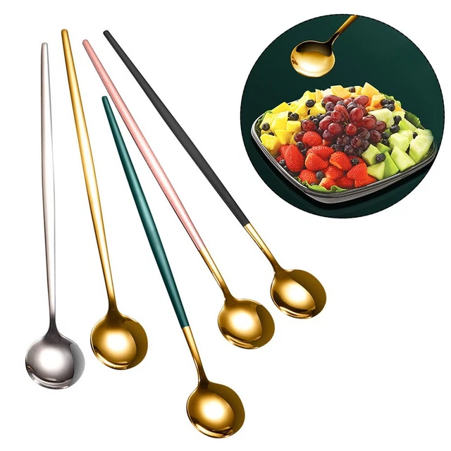 Cucchiaio per zuppa 1 pz stoviglie antiscivolo acciaio inox resistenti all'usura