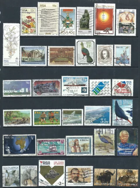 South Africa Small Collection of 56 Good Used Stamps