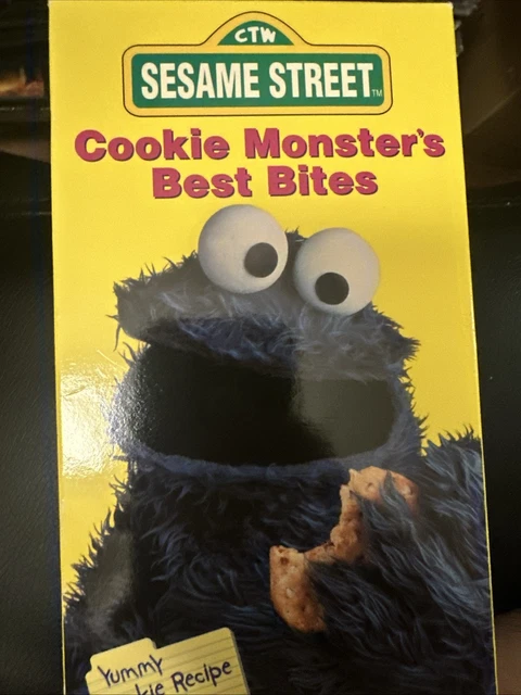 sesame-street-cookie-monsters-best-bites-vhs-1995-7-22-picclick-uk