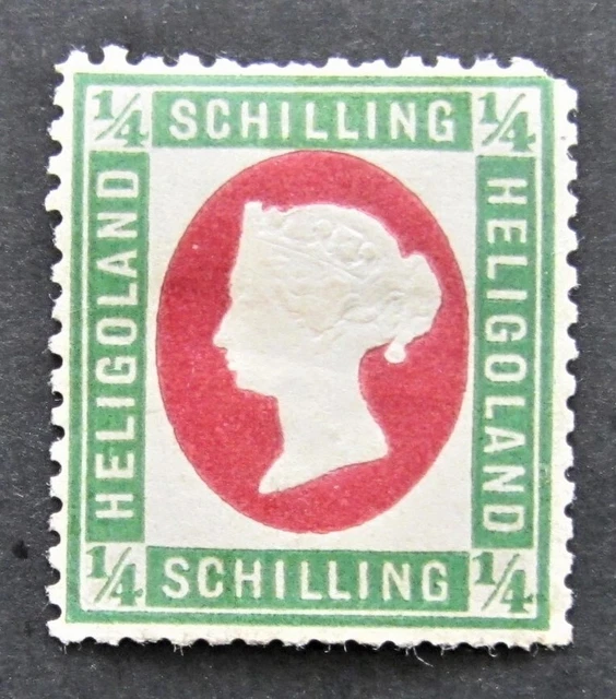 Briefmarken Altdeutschland Helgoland 1873 Mi.8 1/4 Schilling ungebraucht