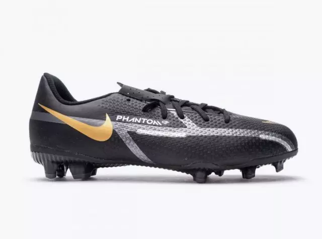 Nike Futsal Jr Phantom GT2 Academy Fg / MG,Fußball - 007 (Black / Metallic Dark