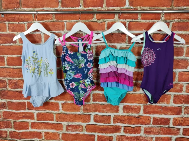 Girls Bundle Age 5-6 Years M&S Next Swimsuit Etc One Piece Beach Summer 116Cm