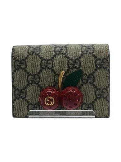 GUCCI Two Fold Wallet Canvas Women's