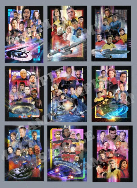 STAR TREK SPECIAL OFFER 11 exclusive A3 Posters By Jason Fletcher Limited Offer
