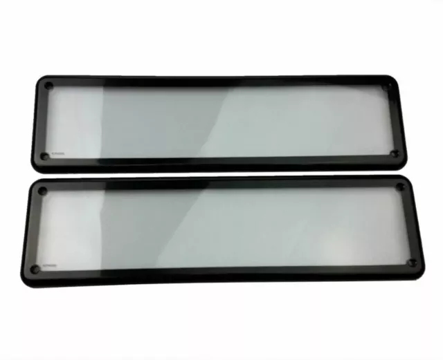 Number Plate Cover Kit - Slimline Euro Size - Vic Plates (2)