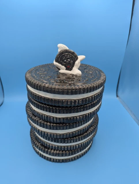 保存容器・ケース VINTAGE 1970s Nabisco Oreo Cookie Jar VINTAGE 1970s~Nabisco Classics Collection - Stacked Oreo