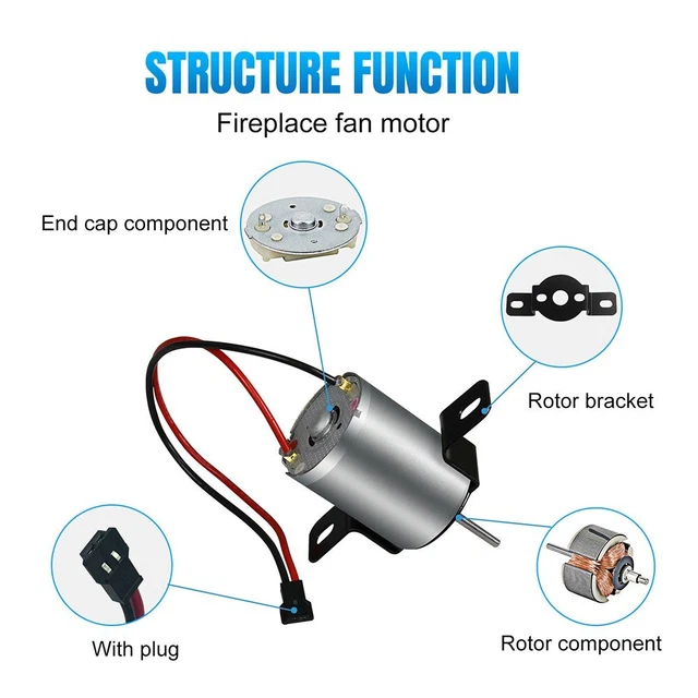 Repuesto de motor para ventiladores de chimenea generador ventilador de chimenea profesional