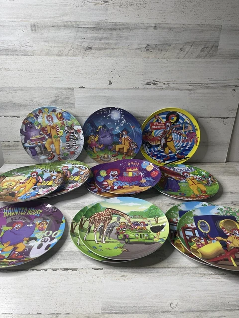 Lot of 14 Vintage 2003-2005 Ronald McDonald Plate Hiking Picnic Cake Playground