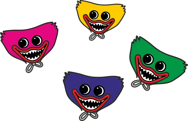 Adesivi da parete Poppy Playtime Huggy Wuggy bambini bambine ragazzi camera da letto