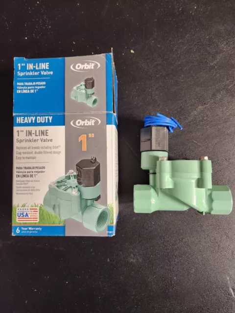 Orbit 57281 Heavy Duty 1" In-Line Sprinkler Valve