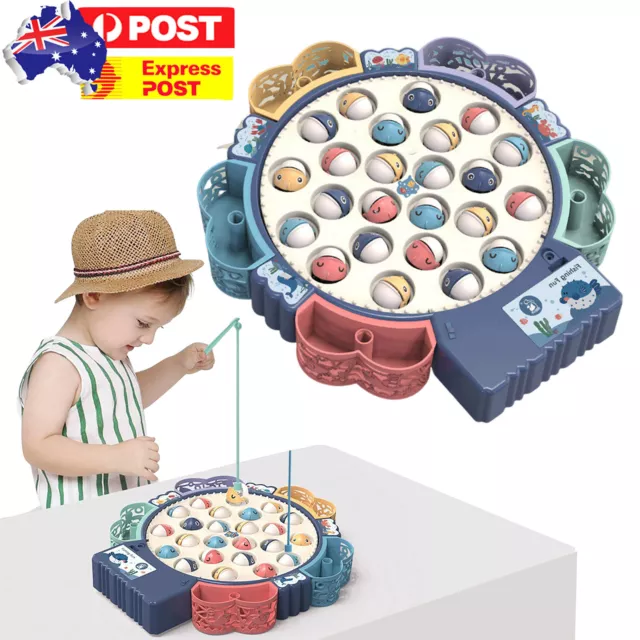 MAGNETIC FISHING GAME 15 pcs Magnetic Fishing Toy Set for Kids Thicken Fish  Toys $14.72 - PicClick AU