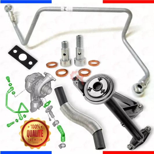 Kit montage de turbo crepine Peugeot 206 207 307 308 407 1.6 HDI 90 110 037968