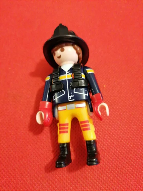 playmobil personnage homme pompier américain