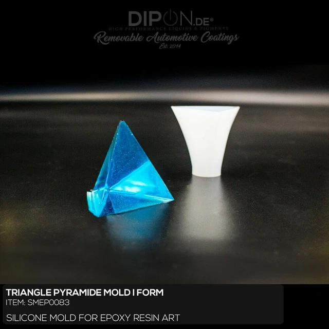 Epoxidharz Silikonform TRIANGLE PYRAMIDE Gießform Epoxy Resin Art Mold Mould