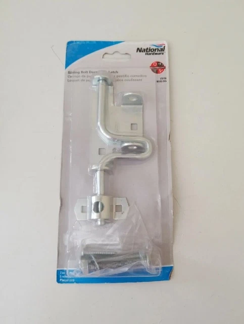 National Hardware N165-555 1134 Sliding Bolt Door/Gate Latch Zinc Plated