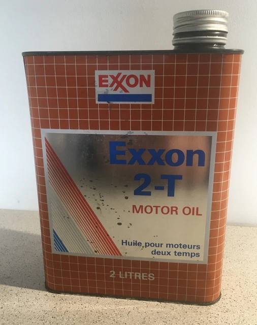 ANCIEN BIDON EXXON 2 temps old oil can alter Ölkanister EUR 12,00
