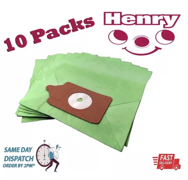 10 x NUMATIC HENRY HOOVER VAKUUMBEUTEL PAPIERSTAUBBEUTEL