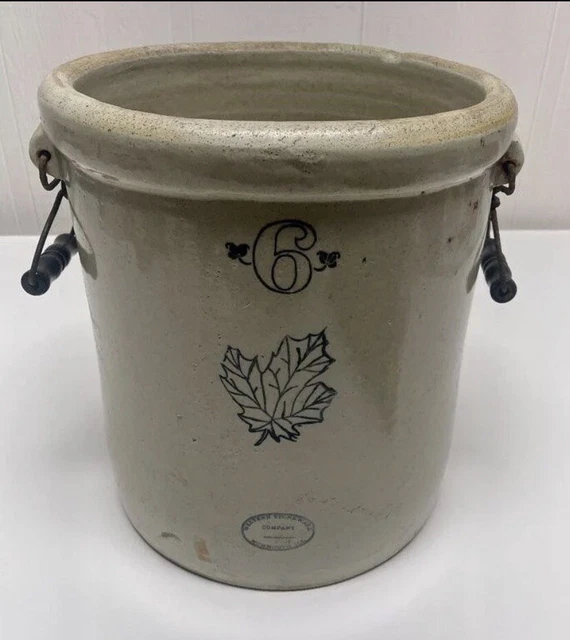 6 Gal. Antique WESTERN STONEWARE CO. Monmouth, Ill. Crock