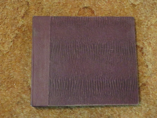 78 Rpm Record Storage Album, Dr-Brown,  Holds 10 Records,
