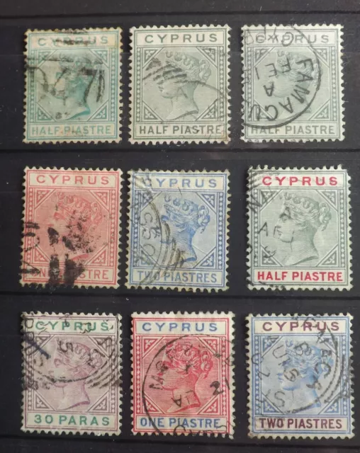 Queen Victoria Cyprus stamps