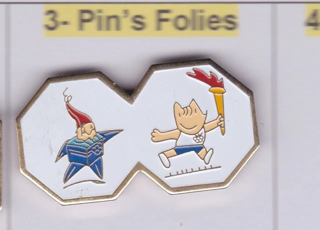 Pin's Folies Badge Officiel – Jeux Olympiques Albertville 1992 – Ski Artistique