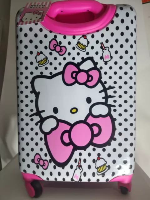 New Sanrio Hello Kitty Hard Side Rolling Suitcase Luggage