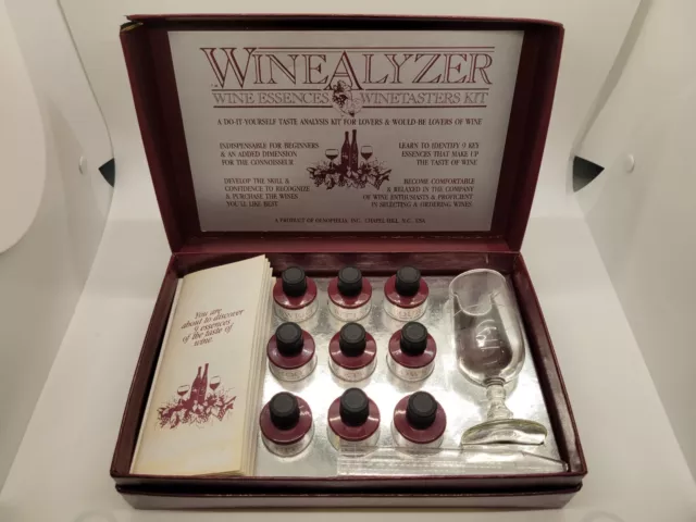 Kit de degustación de catadores de vino Winealyzer® Wine Essences (NUEVO) caja dañada
