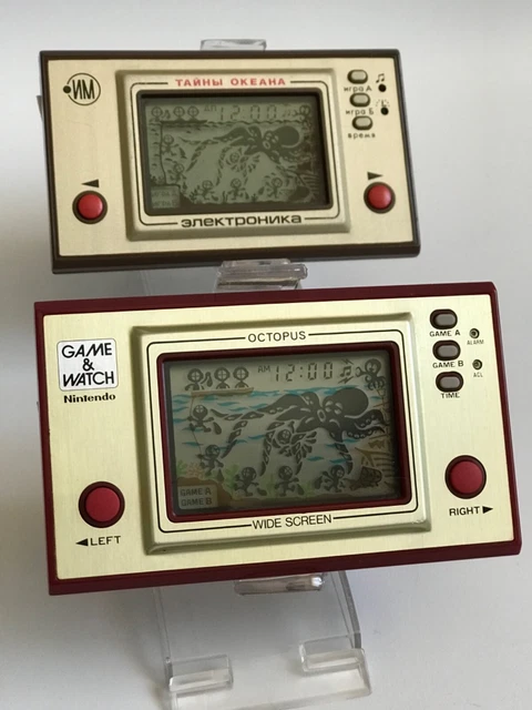 Lot Nintendo Game&Watch "Octopus" and clone Elektronika "Mysteries of the Ocean"