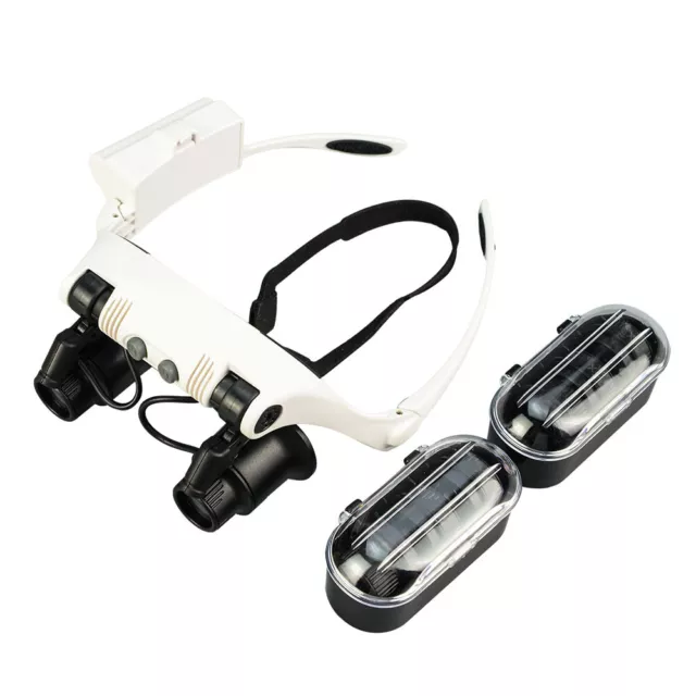 10X 15X 20X 25X LED PCB Watch Repair Magnifier Binocular Magnifying Glass Loupe